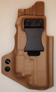 Polymer 80 PF940V2 (G17) Poly 80 - Holster (IWB) - With Claw/Wing, and Compatible with Olight PL-Mini 2 Weapon Light, RMR Cut, and Suppressor Height Sights